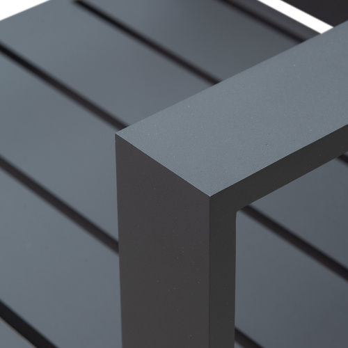 Набор садовый обеденный KORFU / 7 предметов: стол 180*87, 4 стула без и 2 с подлокот-ми / серый (S5) фото 29