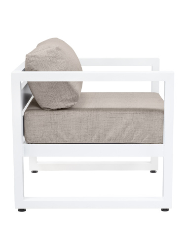 Набор садовой мебели CAPRI / 3 предмета: диван, кресло, столик / белый/серо-коричневый (S3) фото 12