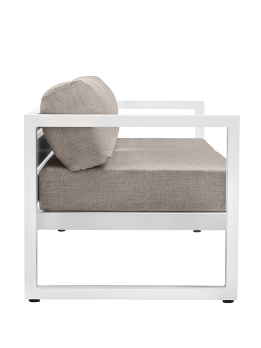 Набор садовой мебели CAPRI / 3 предмета: диван, кресло, столик / белый/серо-коричневый (S3) фото 7