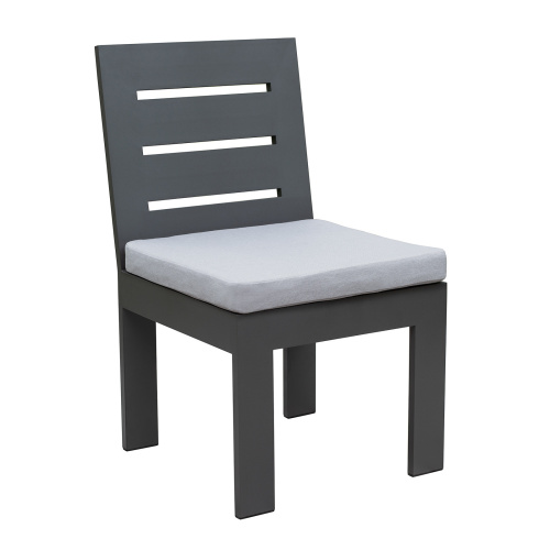 Набор садовый обеденный KORFU / 7 предметов: стол 180*87, 4 стула без и 2 с подлокот-ми / серый (S5) фото 31