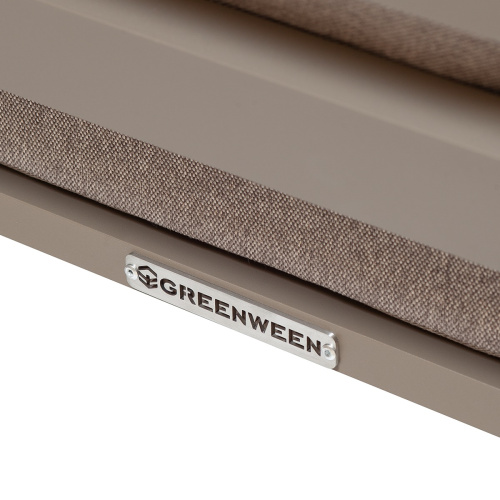 Набор садовый обеденный SANTORINI / 5 предметов: стол 150*87 и 4 стула / бежево-серый/серый (S3) фото 24