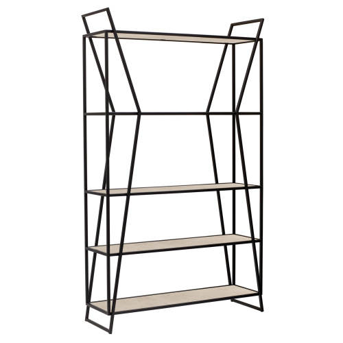 Стеллаж OSLO, черный, керамика Ivory