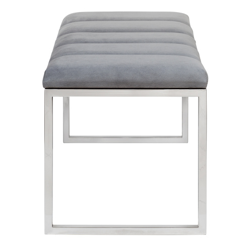Банкетка ALBA MINI, н/ж сталь, Mouse Grey, Bulon, 85*40*43,5 фото 3