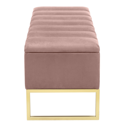 Банкетка CUBE, с ящиком для хранения, золотая, Mocco, Bulon, 110*40*43,5 фото 4