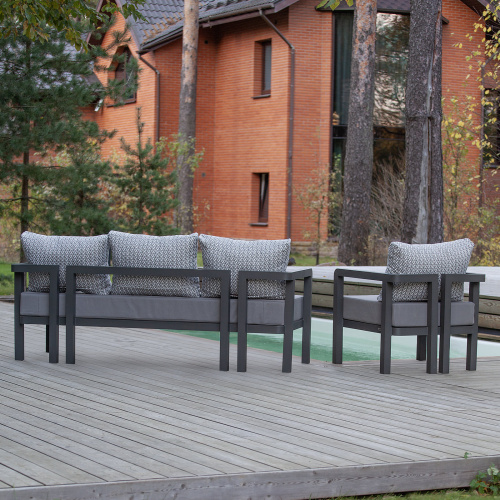 Набор садовой мебели AMALFI / 3 предмета: диван, кресло, стол / LAVA/Stone (S3) фото 7