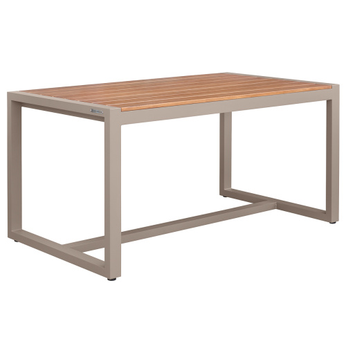 Набор садовый обеденный SANTORINI / 5 предметов: стол 150*87 и 4 стула / бежево-серый/серый (S3) фото 16