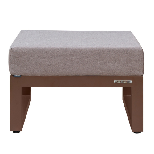 Набор садовой мебели CAPRI / 4 предмета: 2 кресла, столик, пуф / коричневый (S3B) фото 19