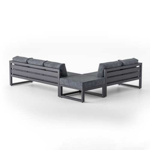 Набор модульный угловой CAPRI правый / 3 предмета: диван 190 правый, диван 140 левый, пуф без спинки фото 8