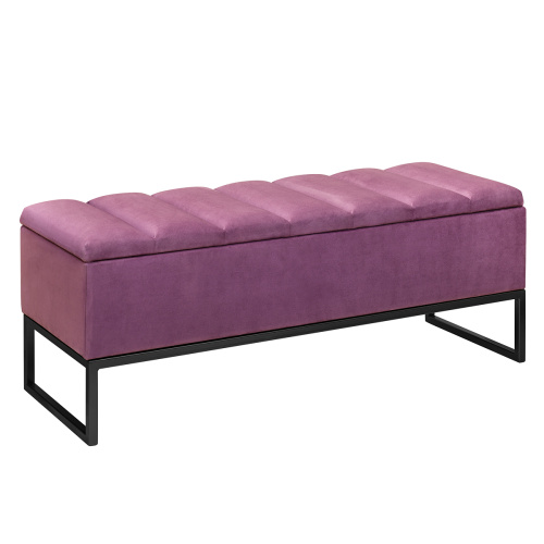 Банкетка CUBE, с ящиком для хранения, черная, Marsala, Bulon, 110*40*43,5 фото 2