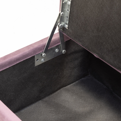 Банкетка CUBE, с ящиком для хранения, золотая, Dusty Pink, Bulon, 110*40*43,5 фото 5