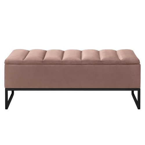 Банкетка CUBE, с ящиком для хранения, черная, Mocco, Bulon, 110*40*43,5