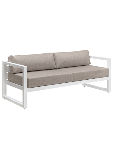 Набор садовой мебели CAPRI / 3 предмета: диван, кресло, столик / белый/серо-коричневый (S3) фото 6