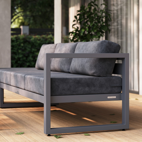 Набор модульный угловой CAPRI правый / 3 предмета: диван 190 правый, диван 140 левый, пуф без спинки фото 4