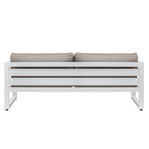 Набор садовой мебели CAPRI / 4 предмета: диван, 2 кресла, столик / белый/серо-коричневый (S4A) фото 12