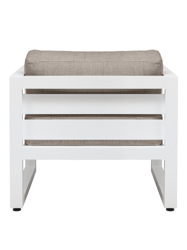 Набор садовой мебели CAPRI / 3 предмета: диван, кресло, столик / белый/серо-коричневый (S3) фото 13