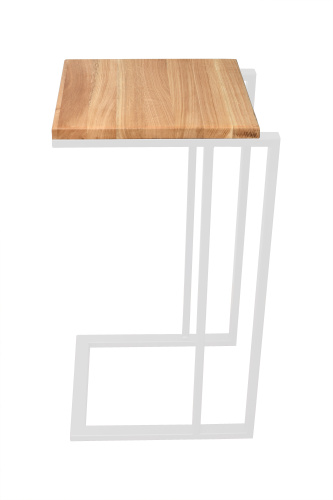 Столик кофейный приставной, белый фото 10