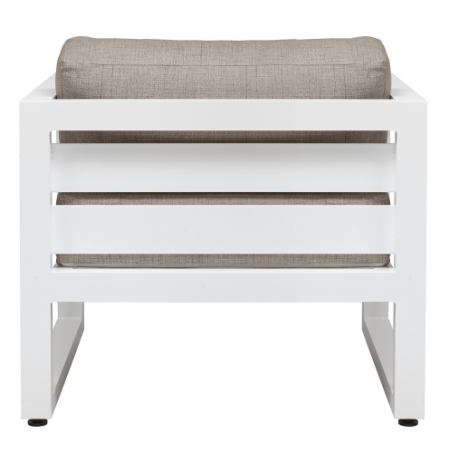 Набор садовой мебели CAPRI / 4 предмета: диван, 2 кресла, столик / белый/серо-коричневый (S4A) фото 17