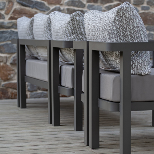 Набор садовой мебели AMALFI / 4 предмета: диван, 2 кресла, стол / LAVA/Stone (S4A) фото 6