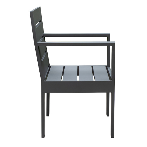 Набор садовый обеденный KORFU / 7 предметов: стол 180*87, 4 стула без и 2 с подлокот-ми / серый (S5) фото 27