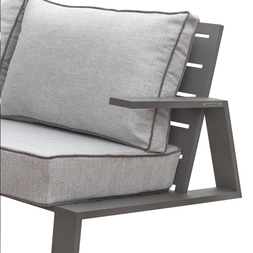 Набор садовой мебели KORFU / 4 предмета: диван, 2 кресла, столик / серый (S4A) фото 20