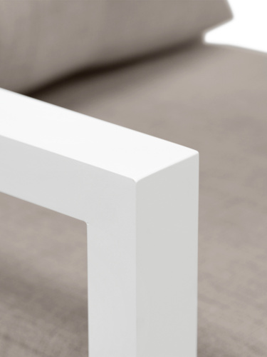 Набор садовой мебели CAPRI / 3 предмета: диван, кресло, столик / белый/серо-коричневый (S3) фото 9