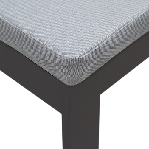 Набор садовый обеденный KORFU / 7 предметов: стол 180*87, 4 стула без и 2 с подлокот-ми / серый (S5) фото 34