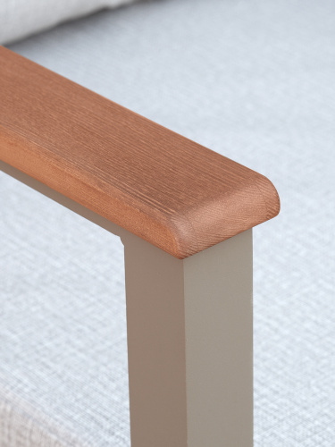 Набор садовой мебели SANTORINI / 4 предмета: диван, 2 кресла, столик / бежево-серый/серый (S4) фото 22