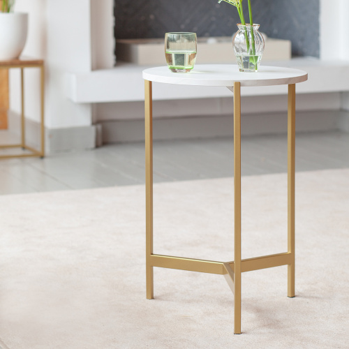 Столик кофейный ODRI, золотой/ЛДСП