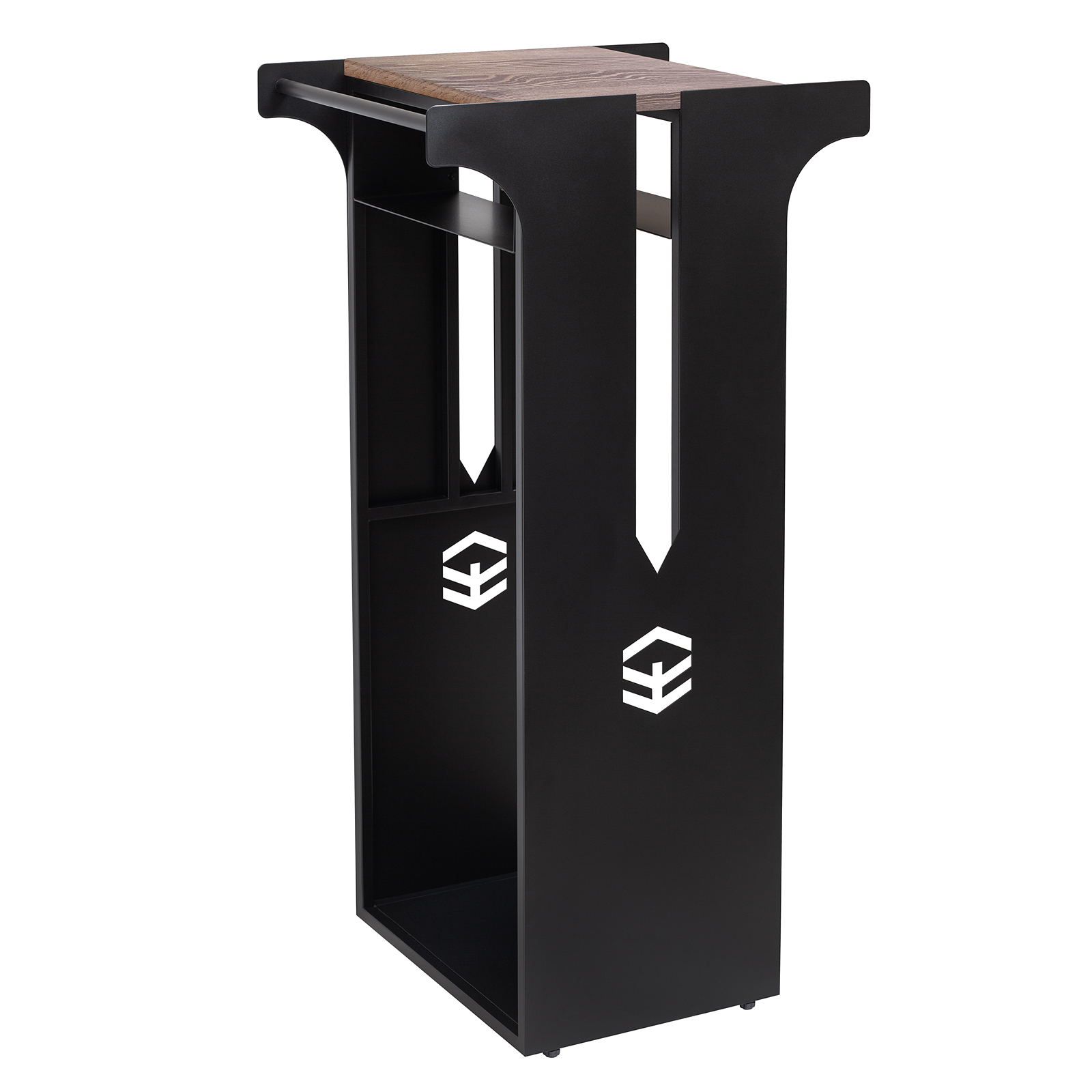 Дровница БЕРГЕН с полкой из лиственницы