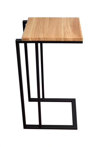 Столик кофейный приставной, черный фото 4