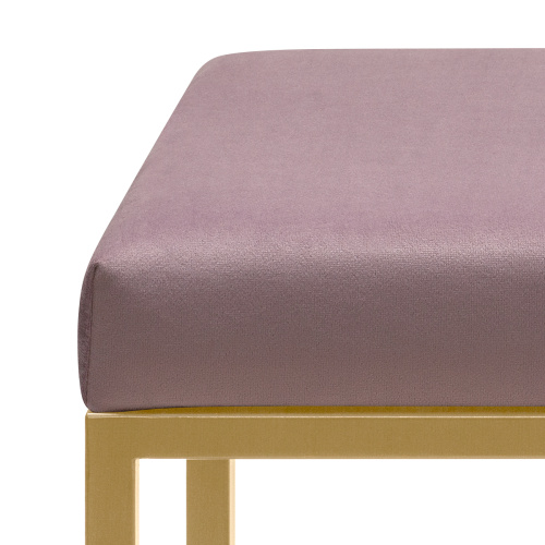 Банкетка ALBA SMART, золотая, Dusty Pink, 65*35*45 фото 7