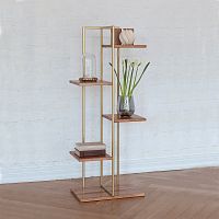 Cтеллаж Loft 6 MAX, золотой, 31,5*50*130