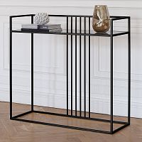 Консоль SOHO, черная, тонированное стекло, 100*35*94