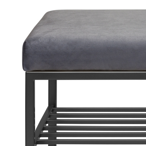 Обувница GARDA PLUS, черная, Mouse Grey, 85*40*52 фото 9