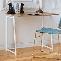 Cтол складной SKANDI, белый/дуб канзас