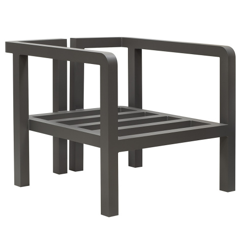 Кресло уличное AMALFI, каркас алюминий цвет LAVA, подушки ткань водонепр. Stone фото 12