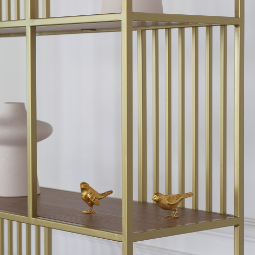 Стеллаж SOHO, золотой, ЛДСП Робиния фото 7