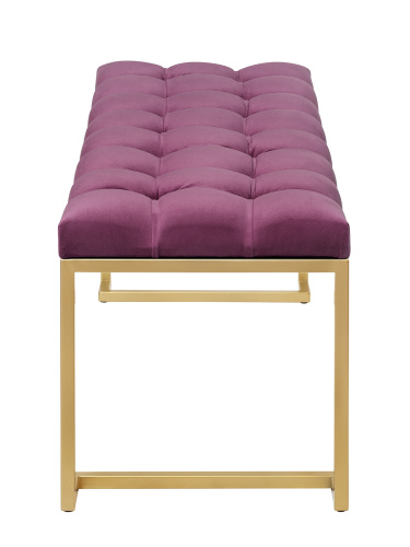Банкетка OMEGA, золотая, Marsala, каретная стяжка, 110*40*45 фото 7