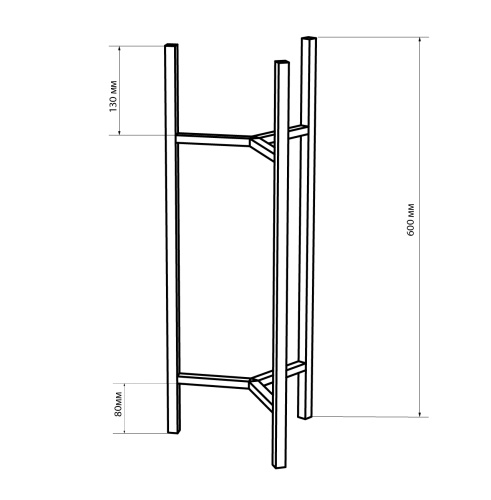 Подставка для цветов Trinity 60, белая фото 11