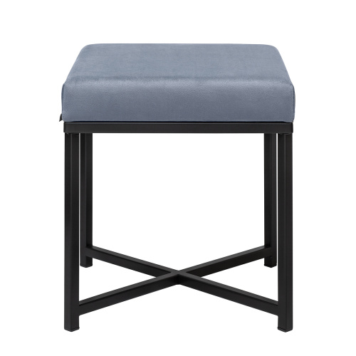 Пуф CRUZ, черный, Light Blue фото 5