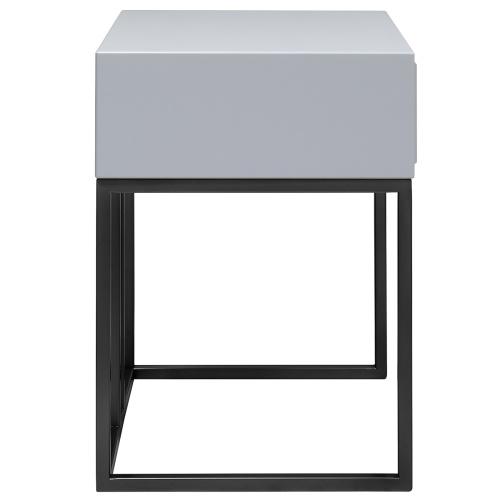 Тумба VERONA, черная, МДФ Pearl Grey, 53*45*62 фото 6