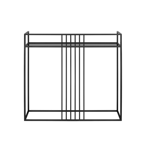 Консоль SOHO, черная, тонированное стекло, 100*35*94 фото 10