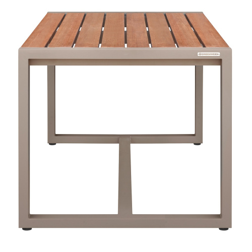 Стол уличный обеденный SANTORINI, алюминий PECAN, дерево, 150*87*77 фото 11