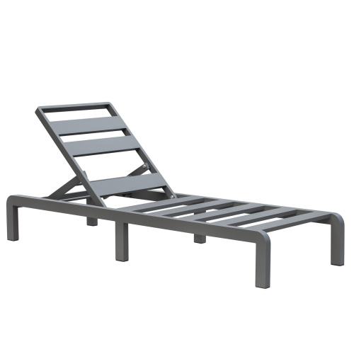 Шезлонг AMALFI, каркас алюминий цвет LAVA, подушки ткань водонепр. Stone фото 13