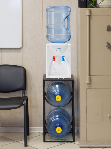 Подставка для 2 бутылок со столиком, черная фото 11