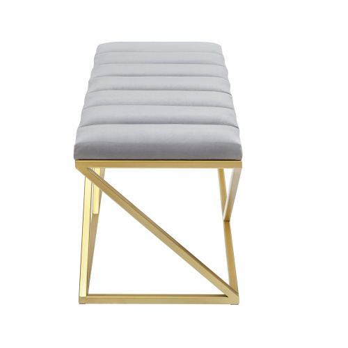 Банкетка ZUMA, золотая, Light Blue, Bulon, 110*40*43,5 фото 5