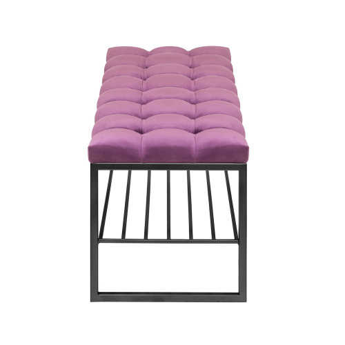 Банкетка RUBY, черная, Marsala, каретная стяжка, 110*40*45 фото 8