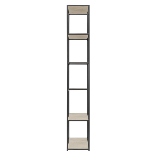 Стеллаж SOHO, черный, керамика слоновая кость, 192*90*30 фото 10