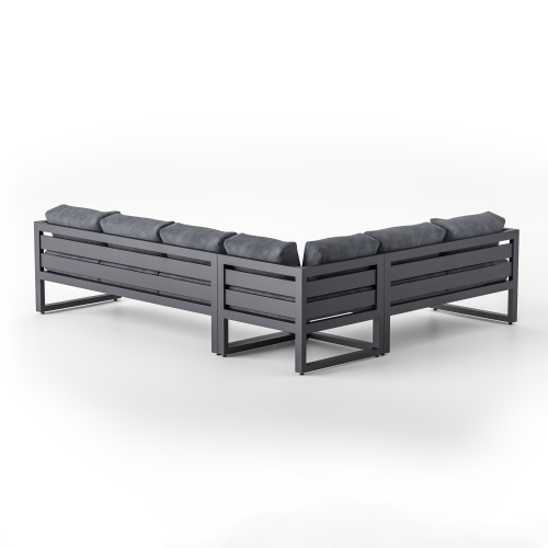 Набор модульный угловой CAPRI правый / 3 предмета: диван 190 правый, диван 140 левый, пуф угл. спинк фото 3