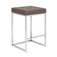 Стул полубарный SOHO, н/ж сталь, экокожа UMBRA